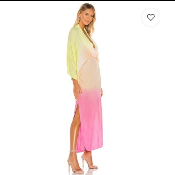 NWOTS S/W/F revolve draped sunset ombre dress - Picture 6 of 11